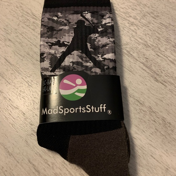 Baseball motif socks-Men Large- Cameo-New-Great gift for a baseball fan - Picture 1 of 3